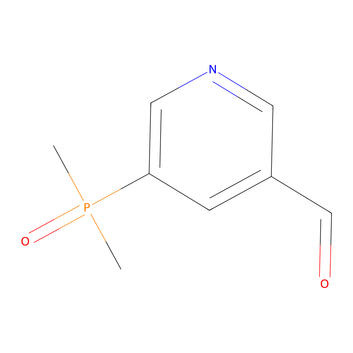 5-(Dimethylphosphoryl)pyridine-3-carbaldehyde molecular structure, CAS 2361963-21-3