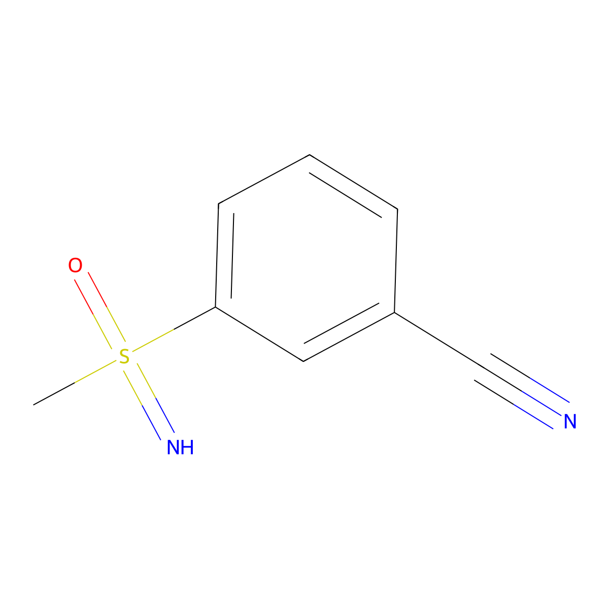 3-(S-Methylsulfonimidoyl)benzonitrile molecular structure, CAS 2361964-39-6