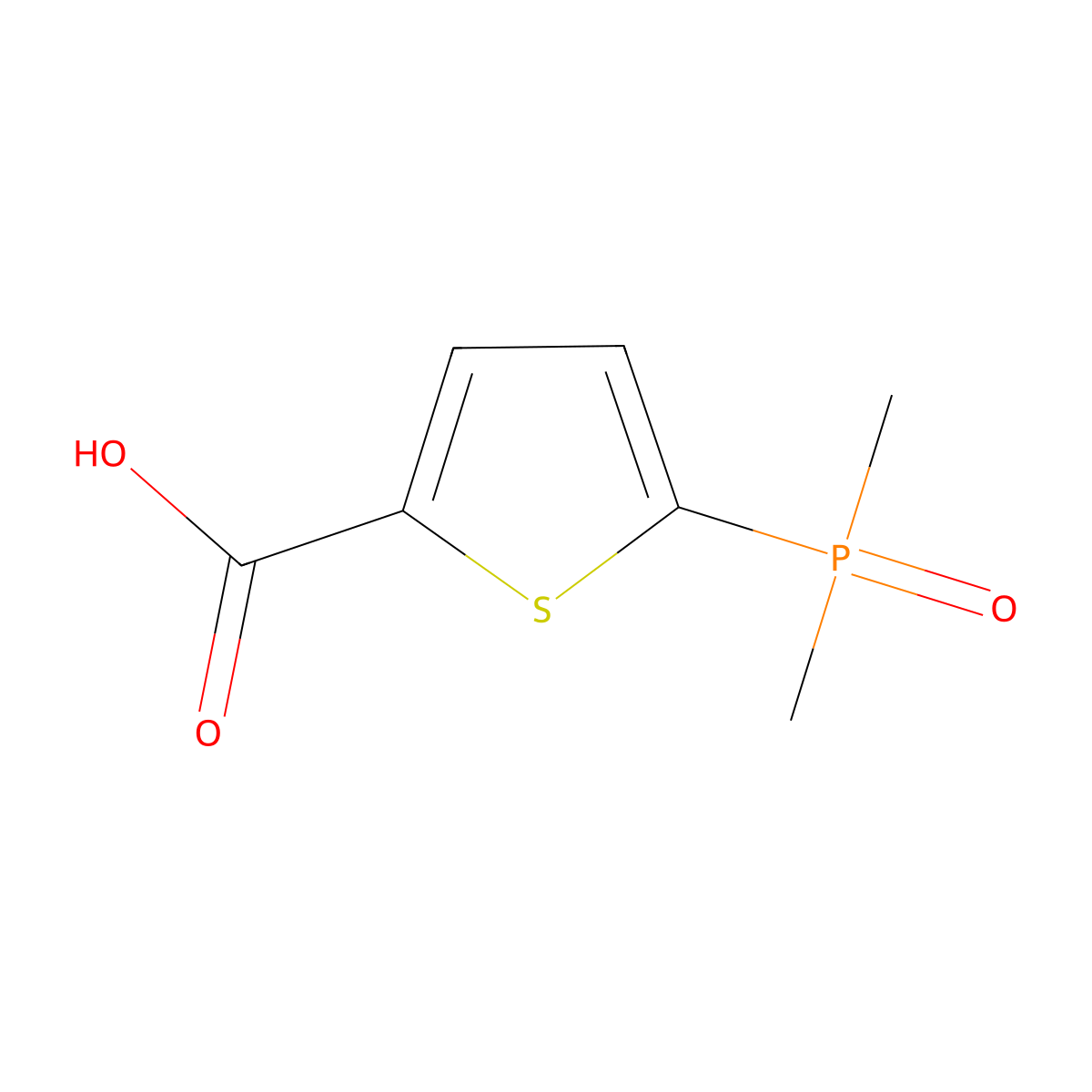 5-(Dimethylphosphoryl)thiophene-2-carboxylic acid molecular structure, CAS 2361970-76-3