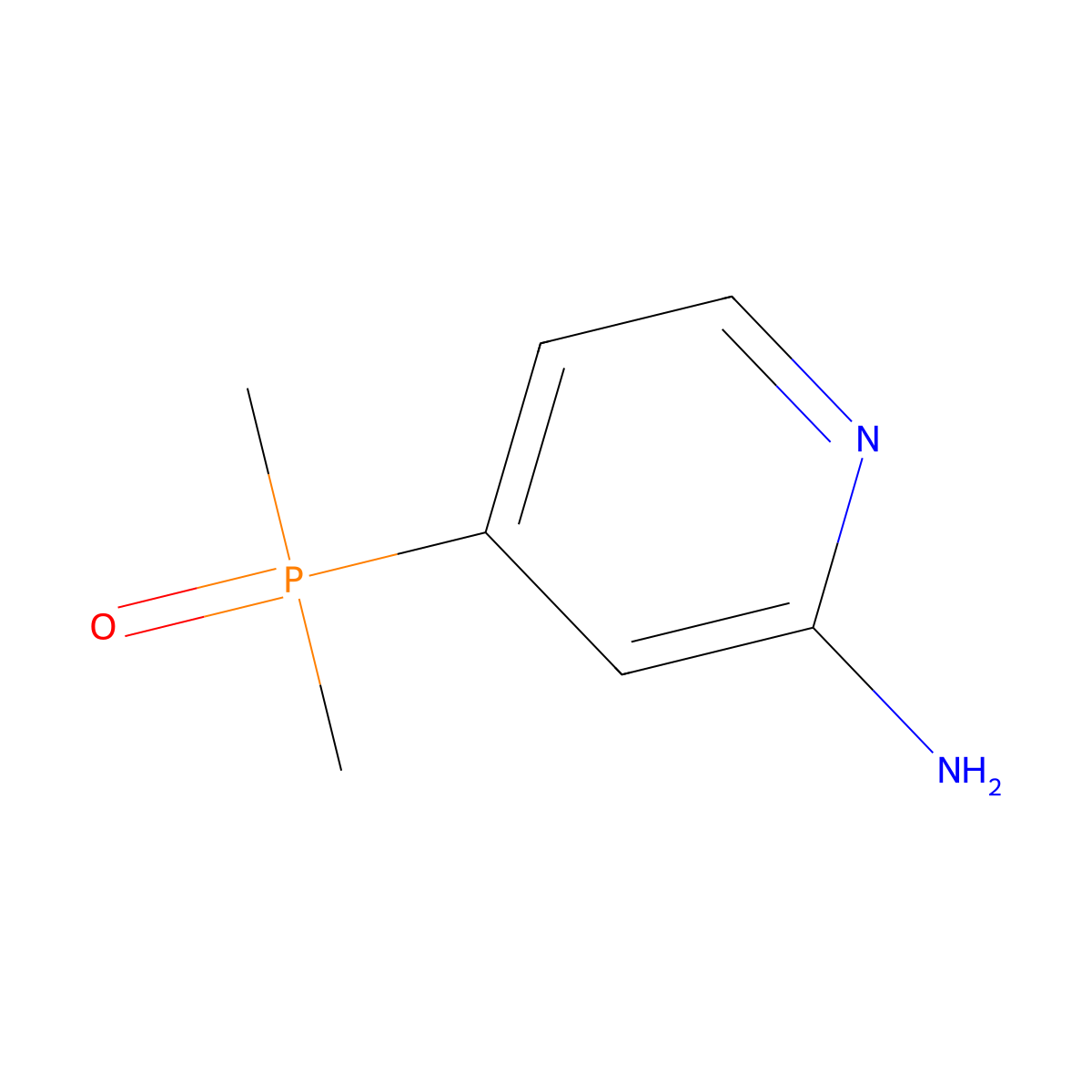(2-Aminopyridin-4-yl)dimethylphosphine oxide molecular structure, CAS 2361977-47-9