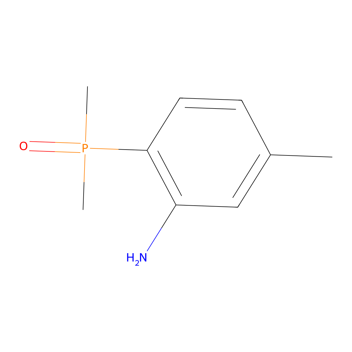 (2-Amino-4-methylphenyl)dimethylphosphine oxide molecular structure, CAS 2361982-50-3