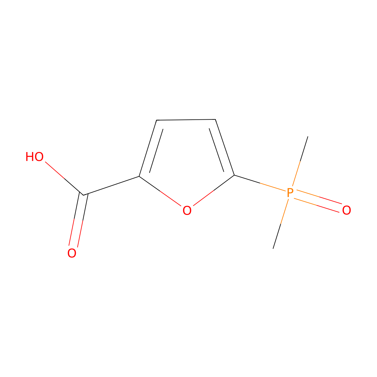 5-(Dimethylphosphoryl)furan-2-carboxylic acid molecular structure, CAS 2361984-11-2