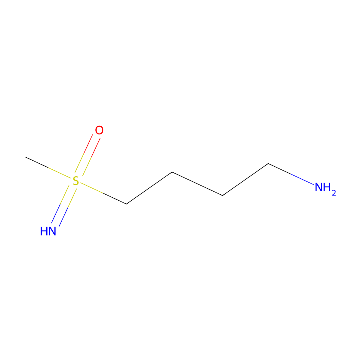 (4-Aminobutyl)(imino)methyl-lambda6-sulfanone molecular structure, CAS 2361986-06-1
