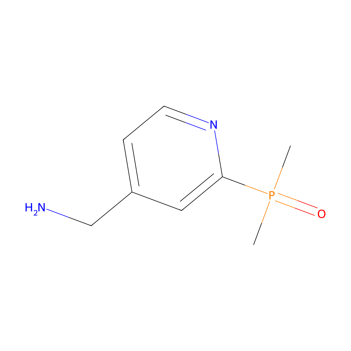 1-[2-(Dimethylphosphoryl)pyridin-4-yl]methanamine molecular structure, CAS 2361991-86-6