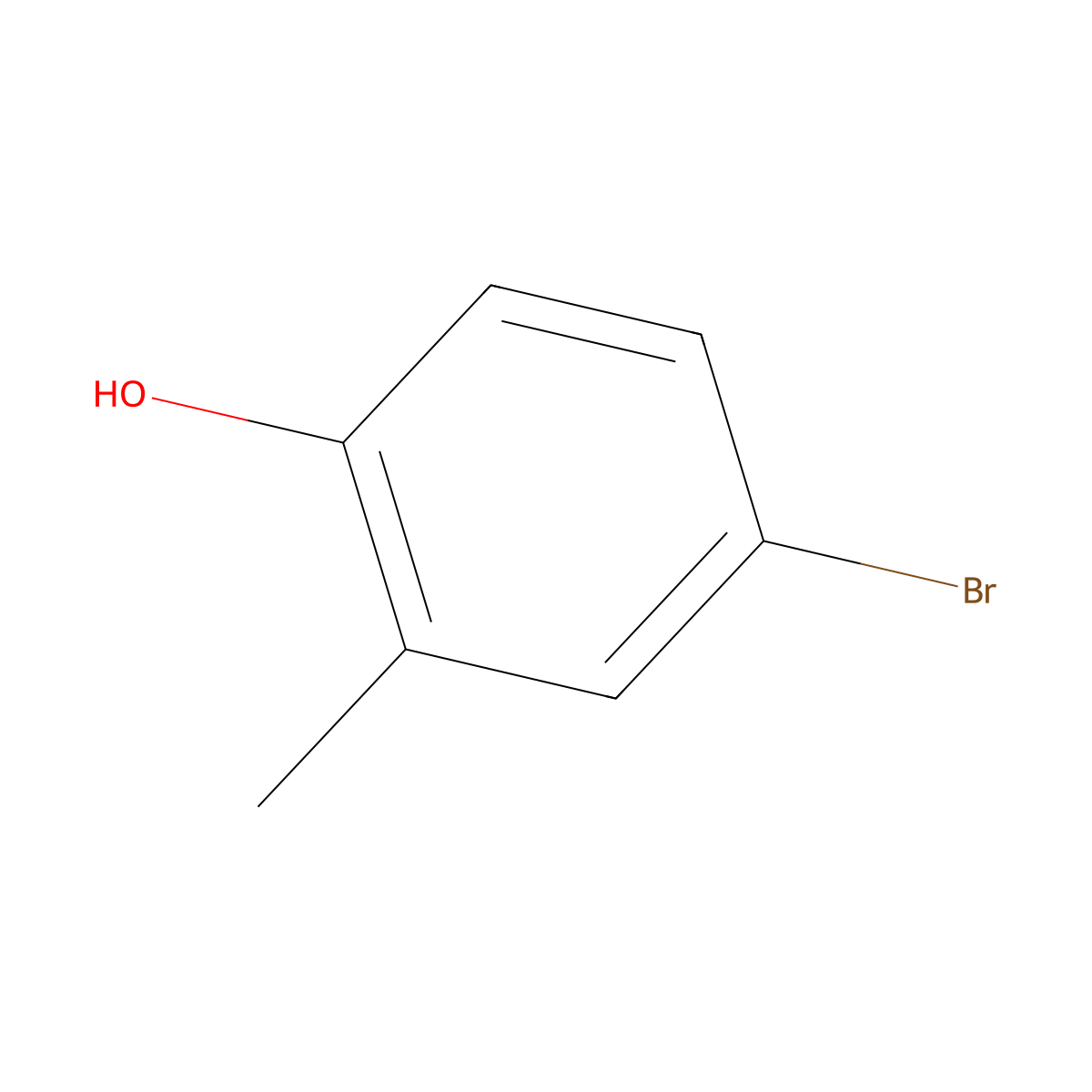 4-Bromo-2-methylphenol molecular structure, CAS 2362-12-1