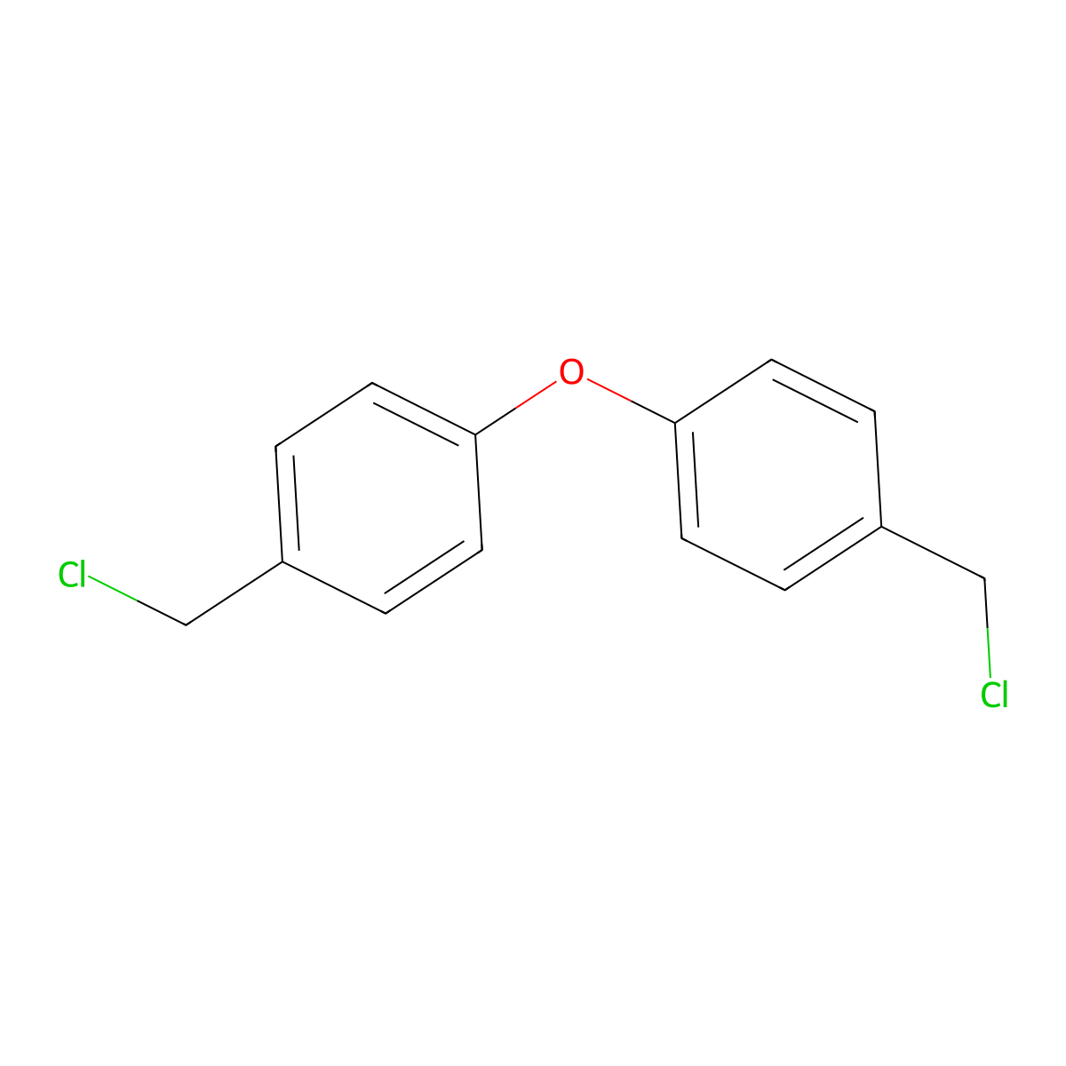 1-(Chloromethyl)-4-[4-(chloromethyl)phenoxy]benzene molecular structure, CAS 2362-18-7