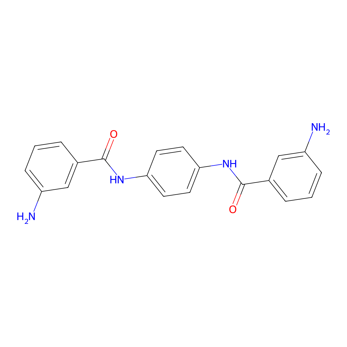 Benzamide, N,N'-1,4-phenylenebis[3-amino- molecular structure, CAS 2362-24-5
