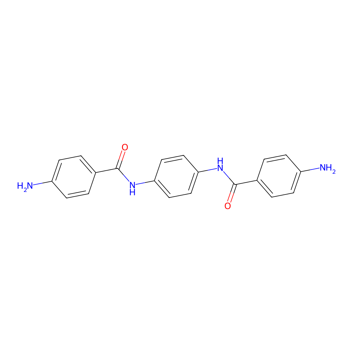 Benzamide, N,N'-1,4-phenylenebis(4-amino- molecular structure, CAS 2362-26-7
