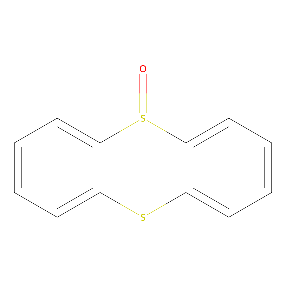 Thianthrene, 5-oxide molecular structure, CAS 2362-50-7