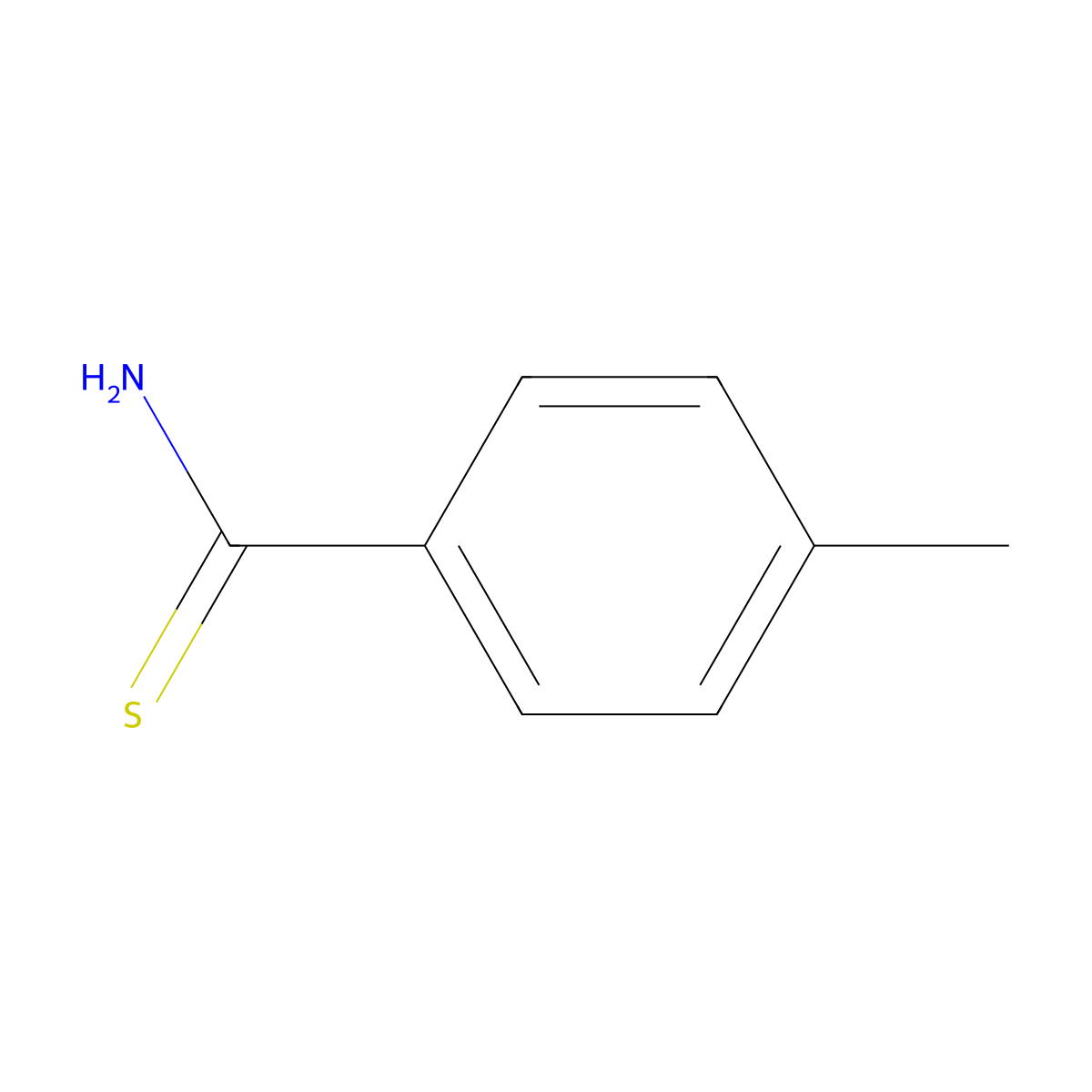 4-Methylbenzenecarbothioamide molecular structure, CAS 2362-62-1