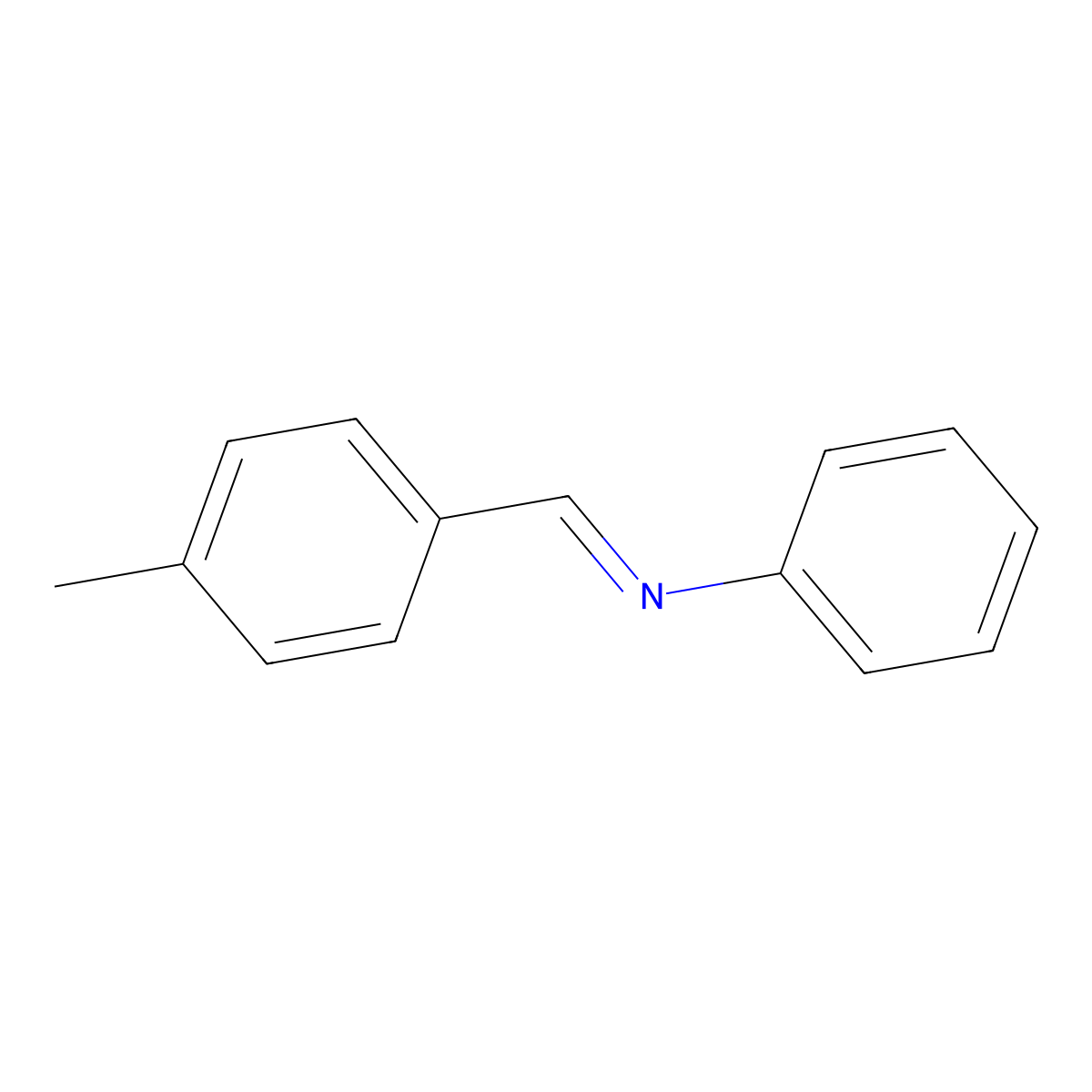 N-(4-Methylbenzylidene)aniline molecular structure, CAS 2362-77-8