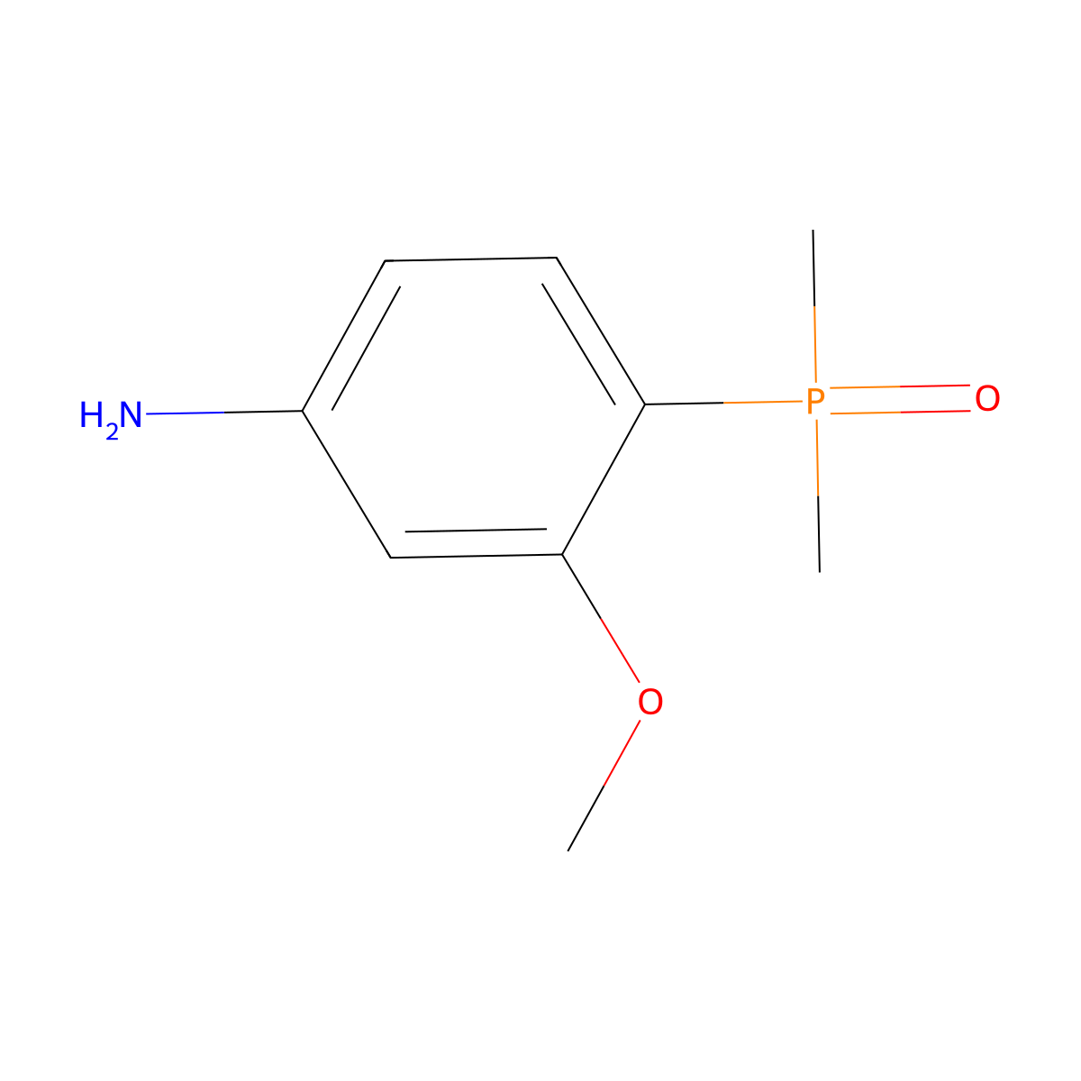 (4-Amino-2-methoxyphenyl)dimethylphosphine oxide molecular structure, CAS 2362000-78-8