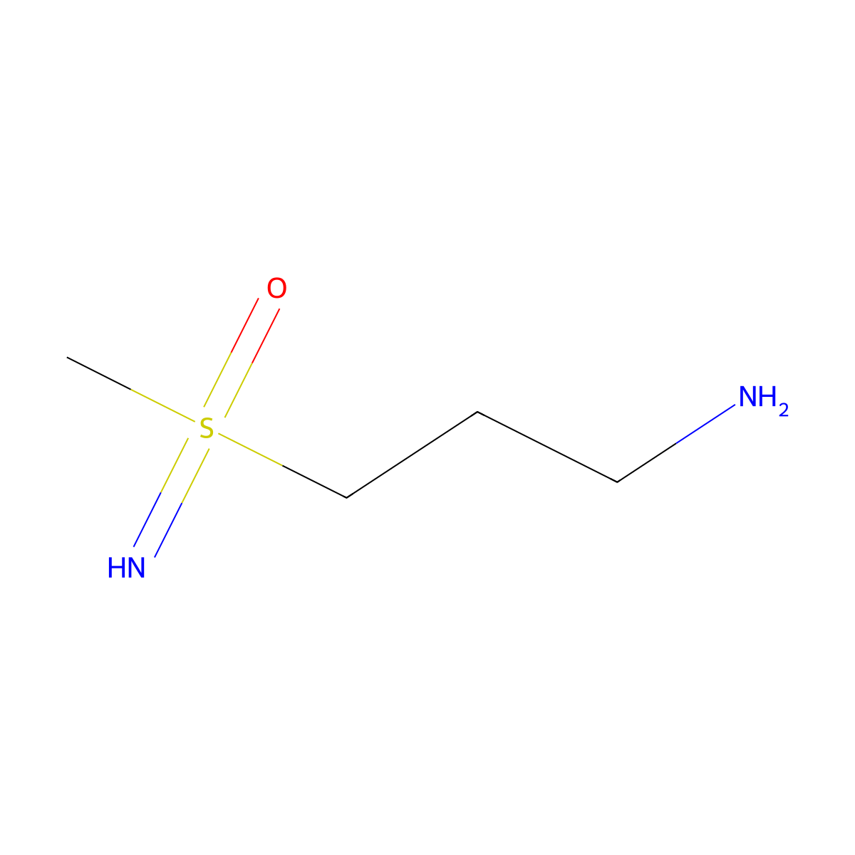 (3-Aminopropyl)(imino)methyl-lambda6-sulfanone molecular structure, CAS 2362008-25-9