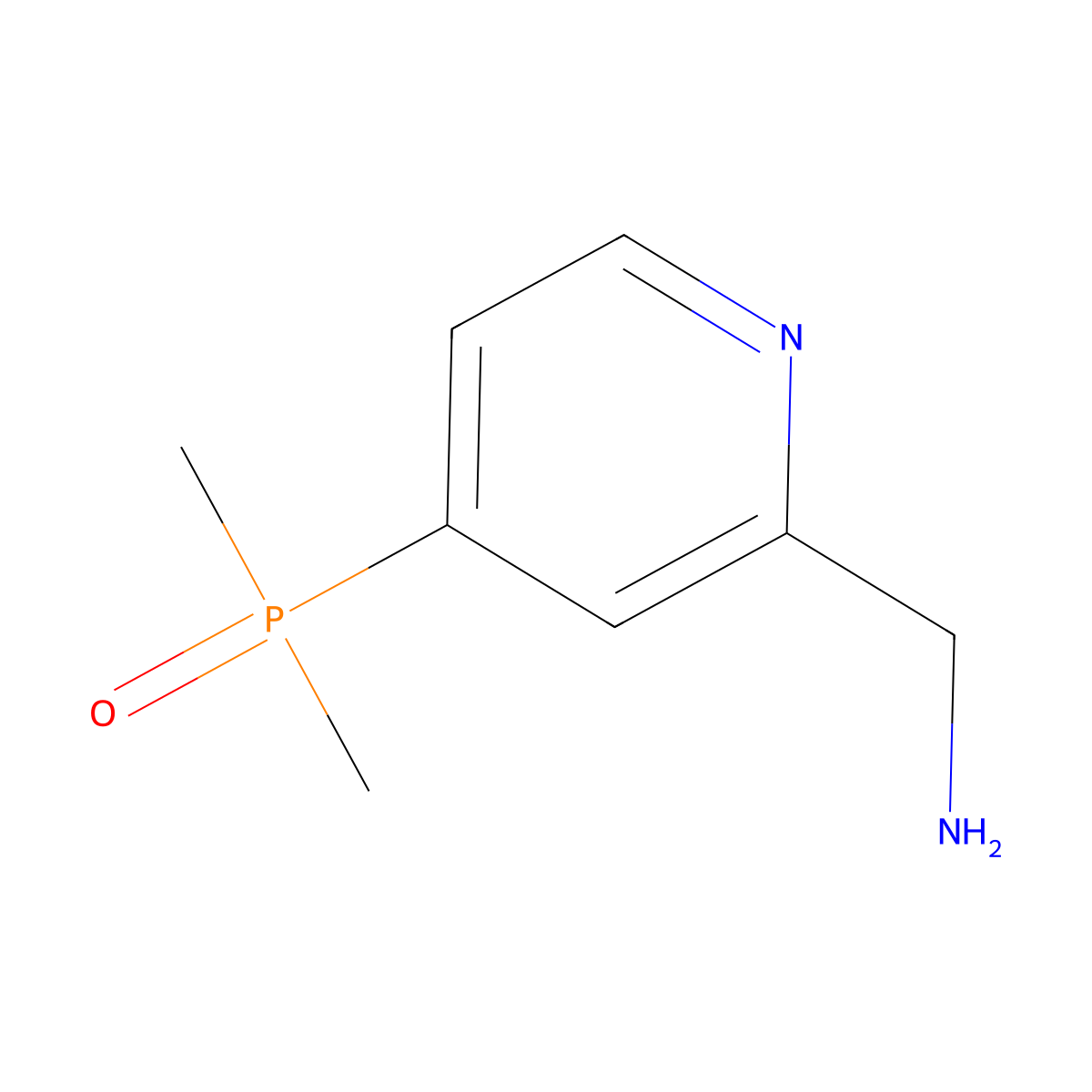 1-[4-(Dimethylphosphoryl)pyridin-2-yl]methanamine molecular structure, CAS 2362013-15-6