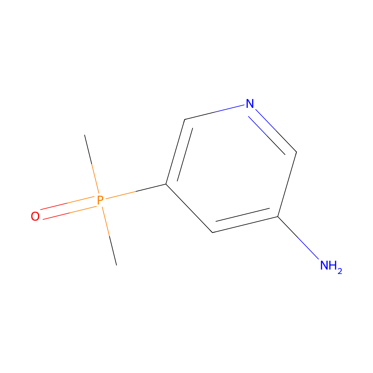 (5-Aminopyridin-3-YL)dimethylphosphine oxide molecular structure, CAS 2362013-52-1