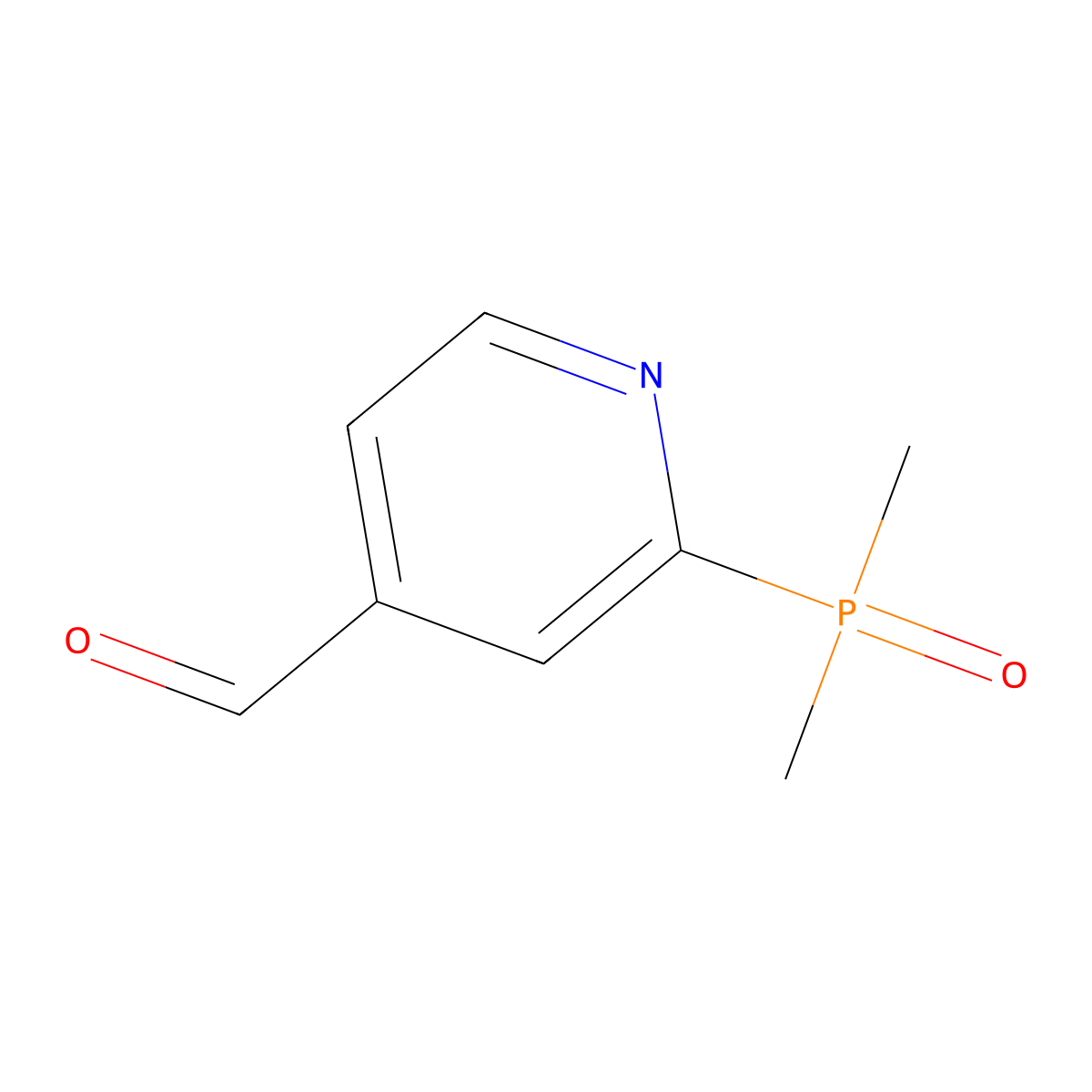 2-(Dimethylphosphoryl)pyridine-4-carbaldehyde molecular structure, CAS 2362014-65-9
