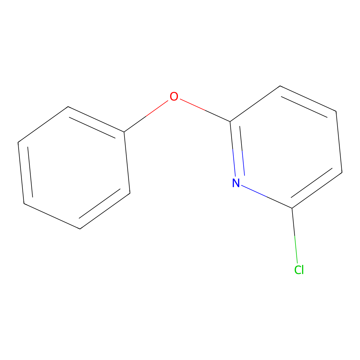 2-Chloro-6-phenoxypyridine molecular structure, CAS 23628-24-2