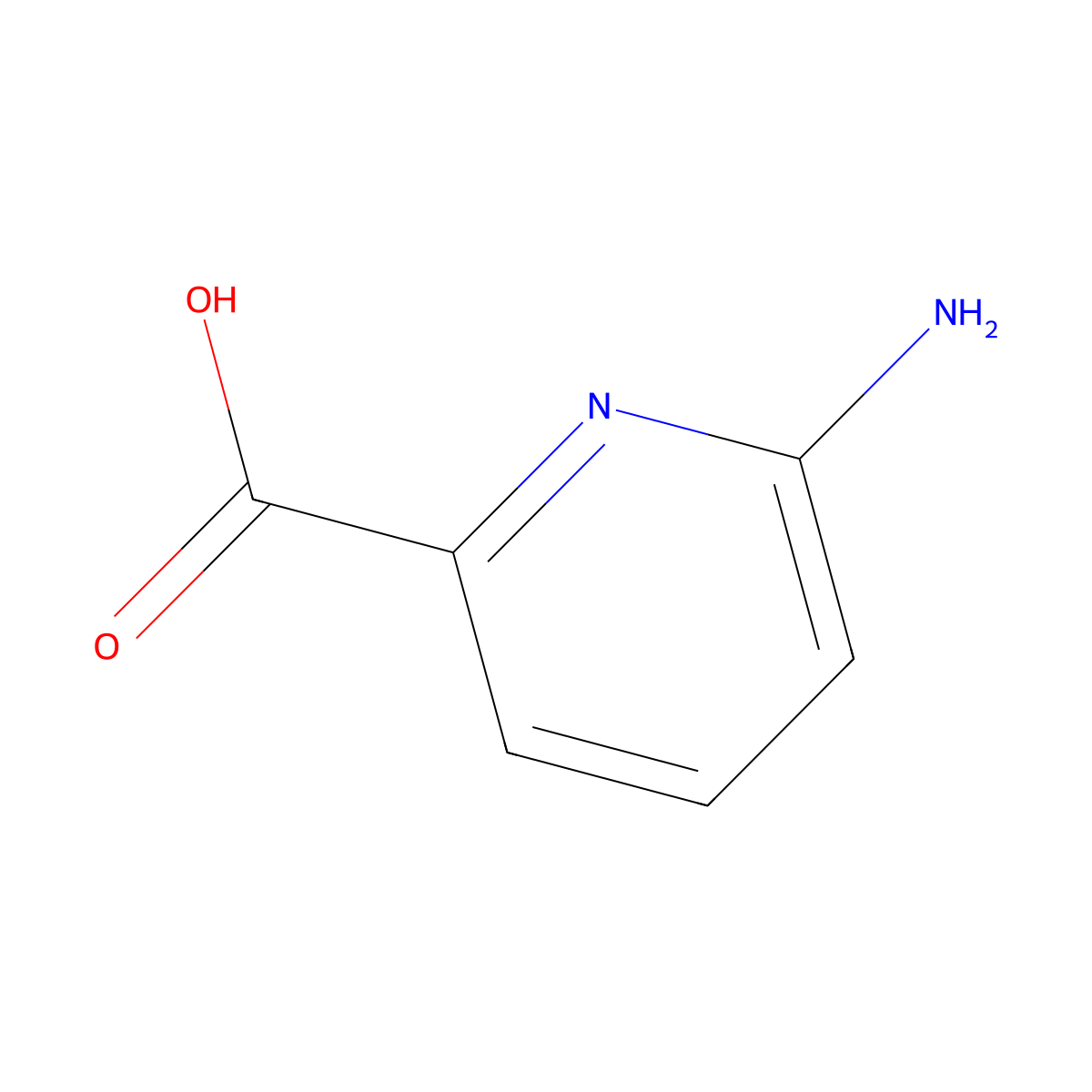 6-Aminopyridine-2-carboxylic acid molecular structure, CAS 23628-31-1