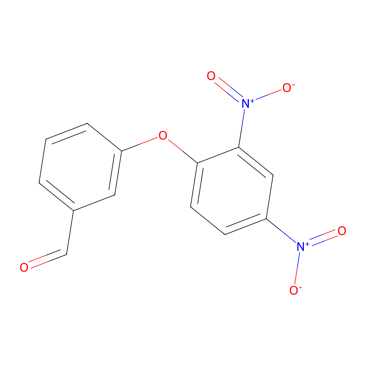 3-(2,4-Dinitrophenoxy)benzaldehyde molecular structure, CAS 2363-11-3
