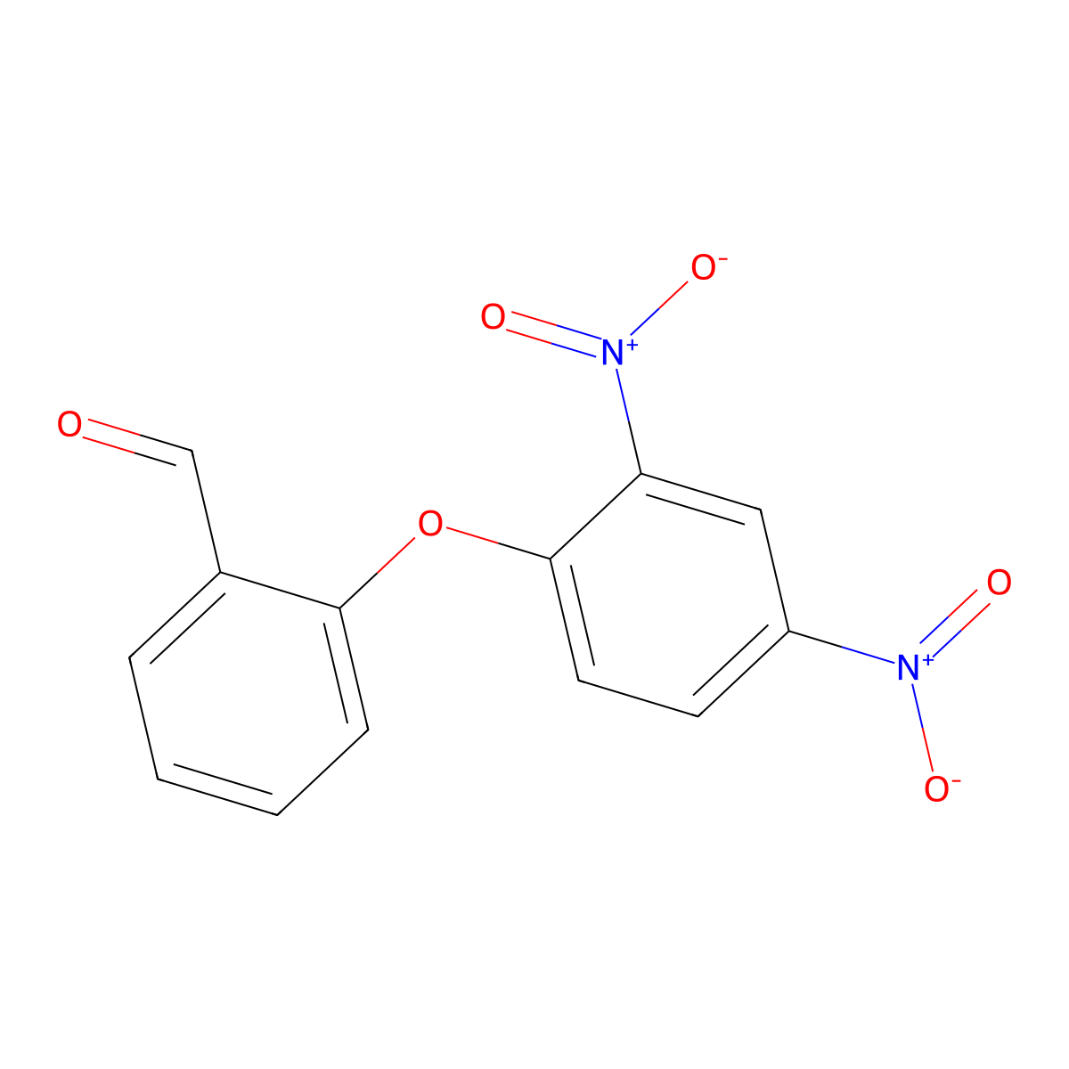 2-(2,4-Dinitrophenoxy)benzaldehyde molecular structure, CAS 2363-12-4