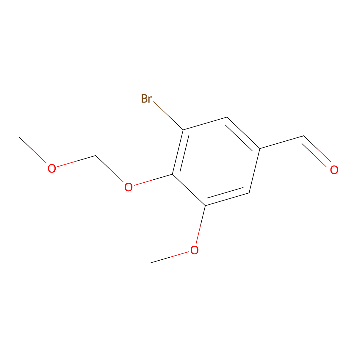 3-Bromo-5-methoxy-4-(methoxymethoxy)benzaldehyde molecular structure, CAS 2363-14-6