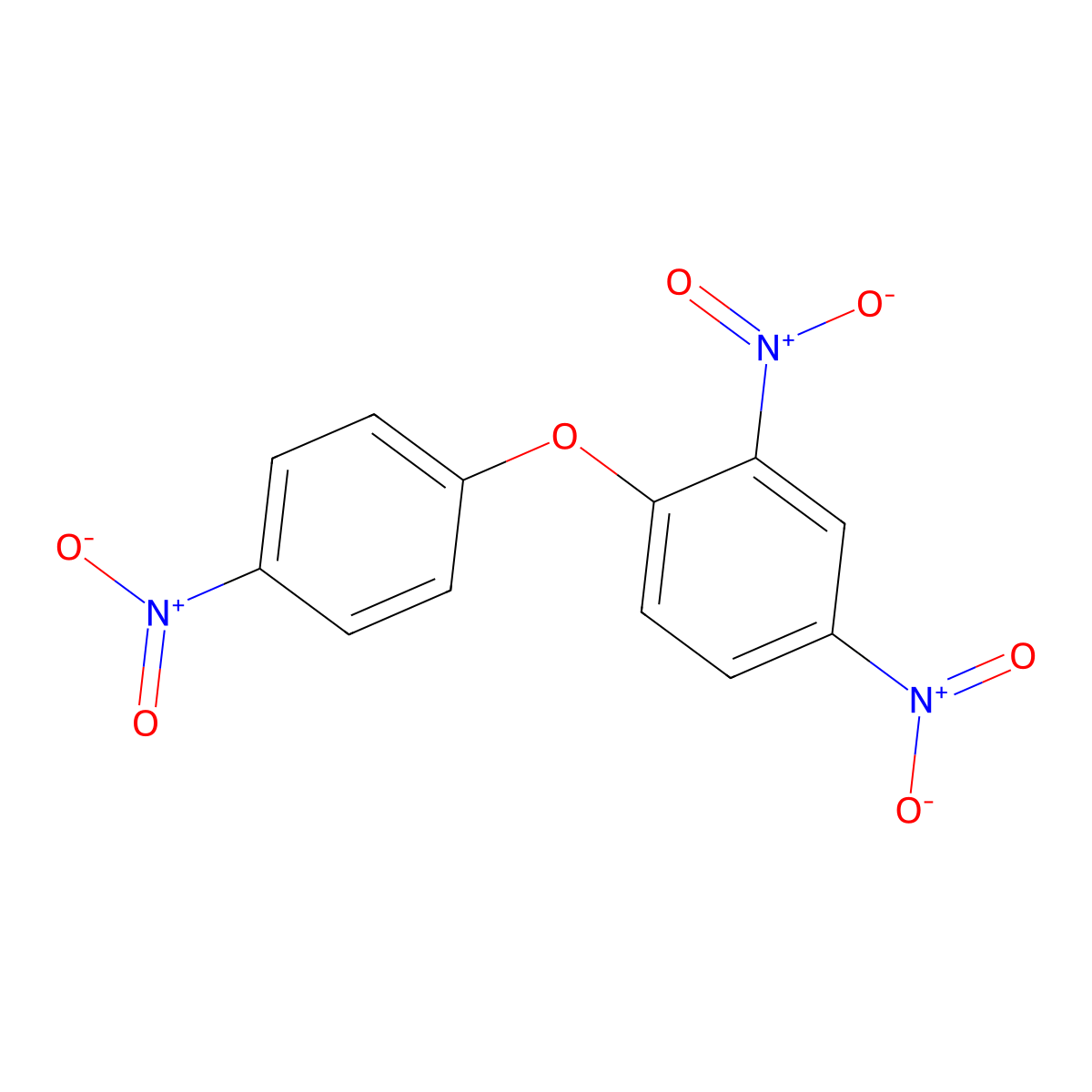 2,4-Dinitro-1-(4-nitrophenoxy)benzene molecular structure, CAS 2363-36-2