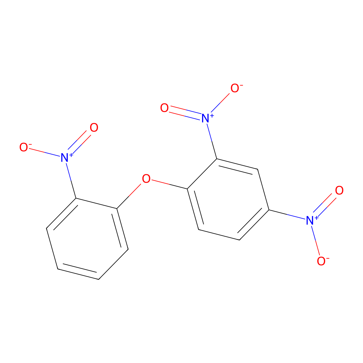 2,4-Dinitro-1-(2-nitrophenoxy)benzene molecular structure, CAS 2363-39-5