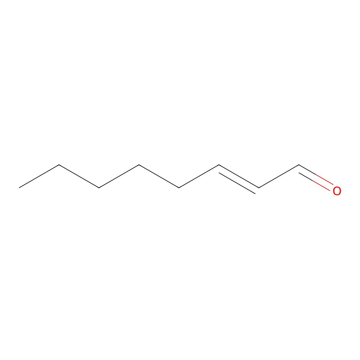 Oct-2-enal molecular structure, CAS 2363-89-5