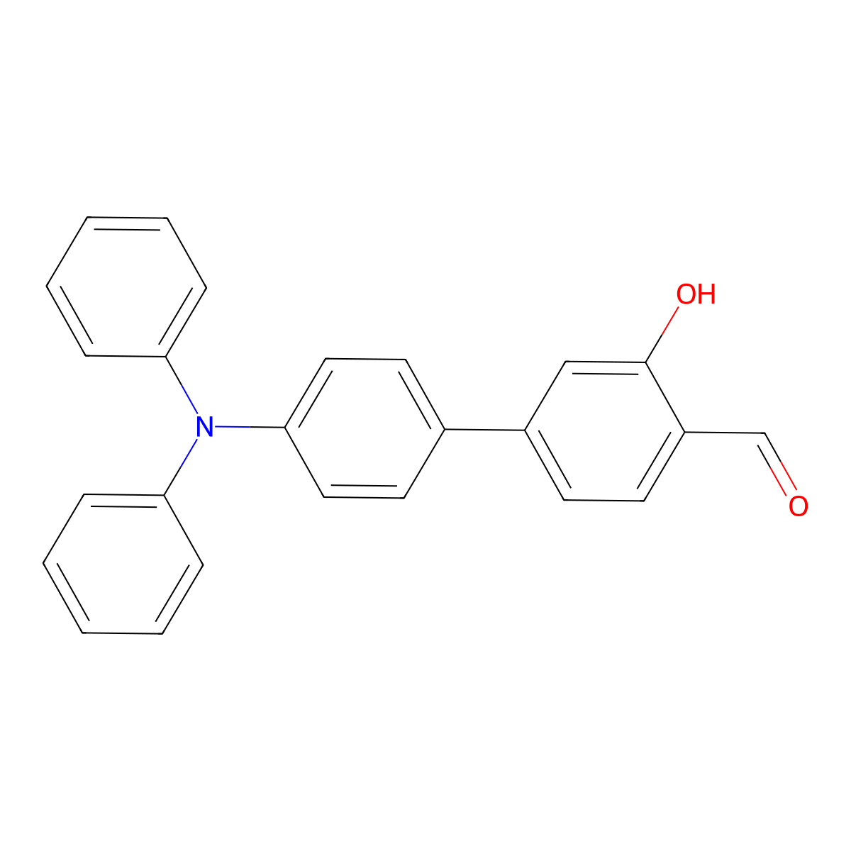 4'-(Diphenylamino)-3-hydroxy-[1,1'-biphenyl]-4-carbaldehyde molecular structure, CAS 2363049-63-0