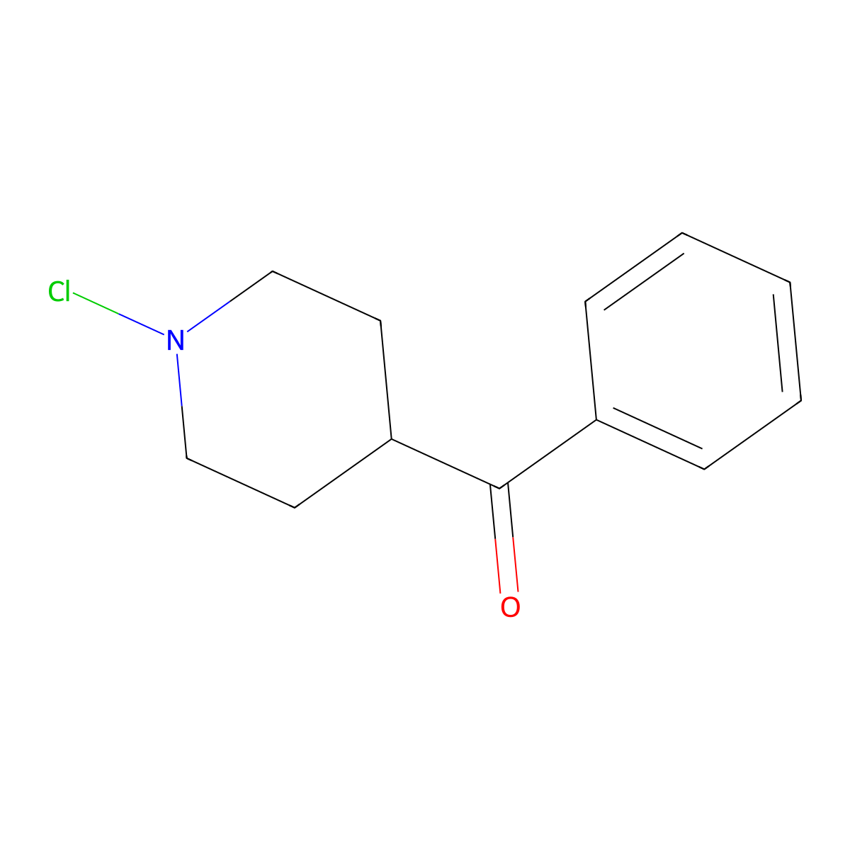 4-Benzoyl-1-chloropiperidine molecular structure, CAS 2363054-82-2