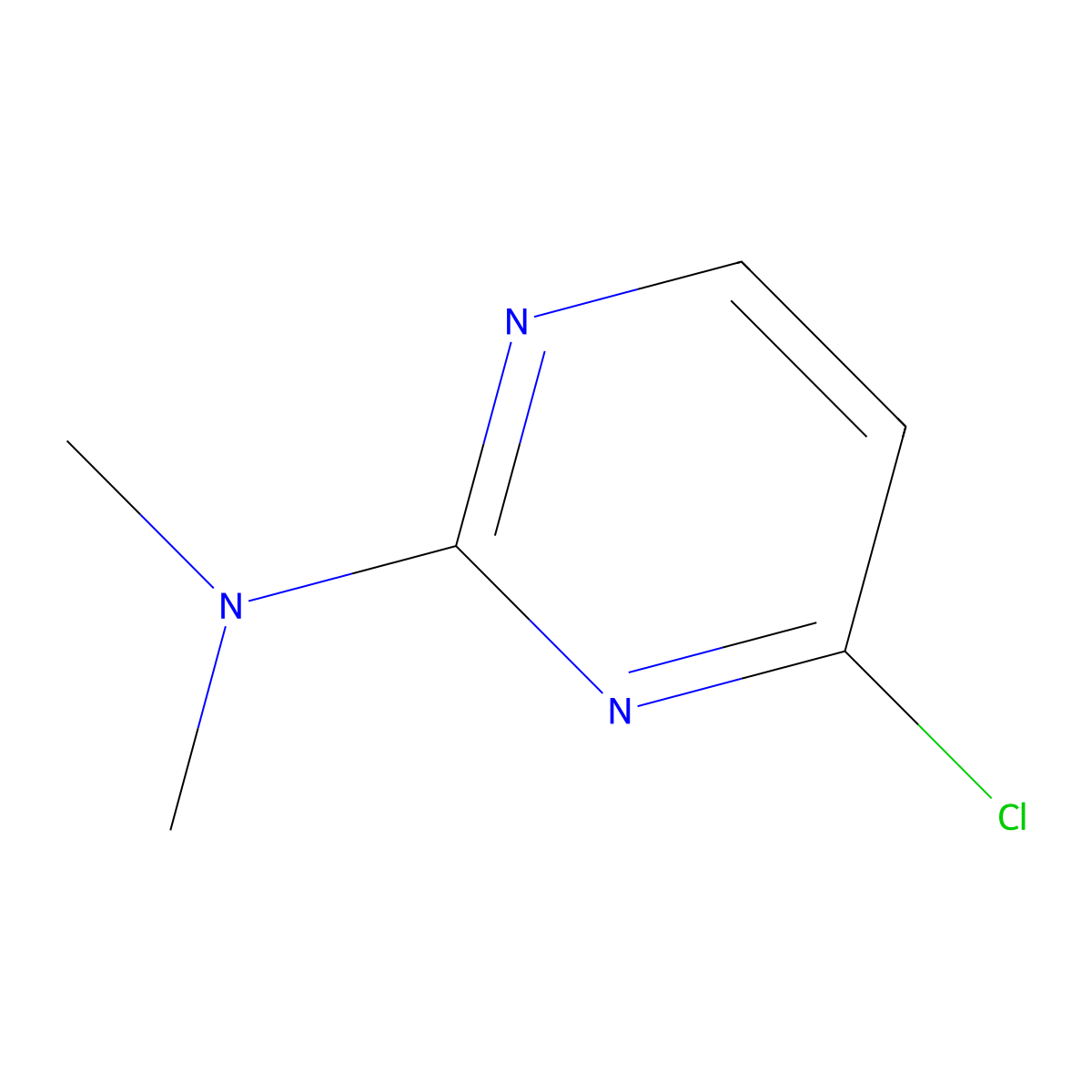 4-chloro-N,N-dimethylpyrimidin-2-amine molecular structure, CAS 23631-02-9