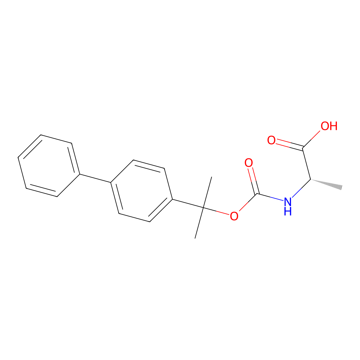Bpoc-ala-OH molecular structure, CAS 23631-89-2