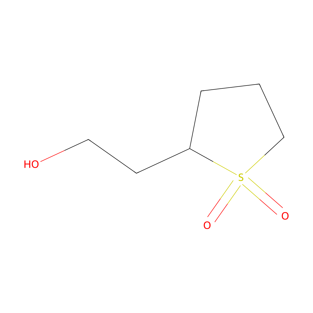 2-(2-Hydroxyethyl)-1lambda6-thiolane-1,1-dione molecular structure, CAS 2363114-20-7