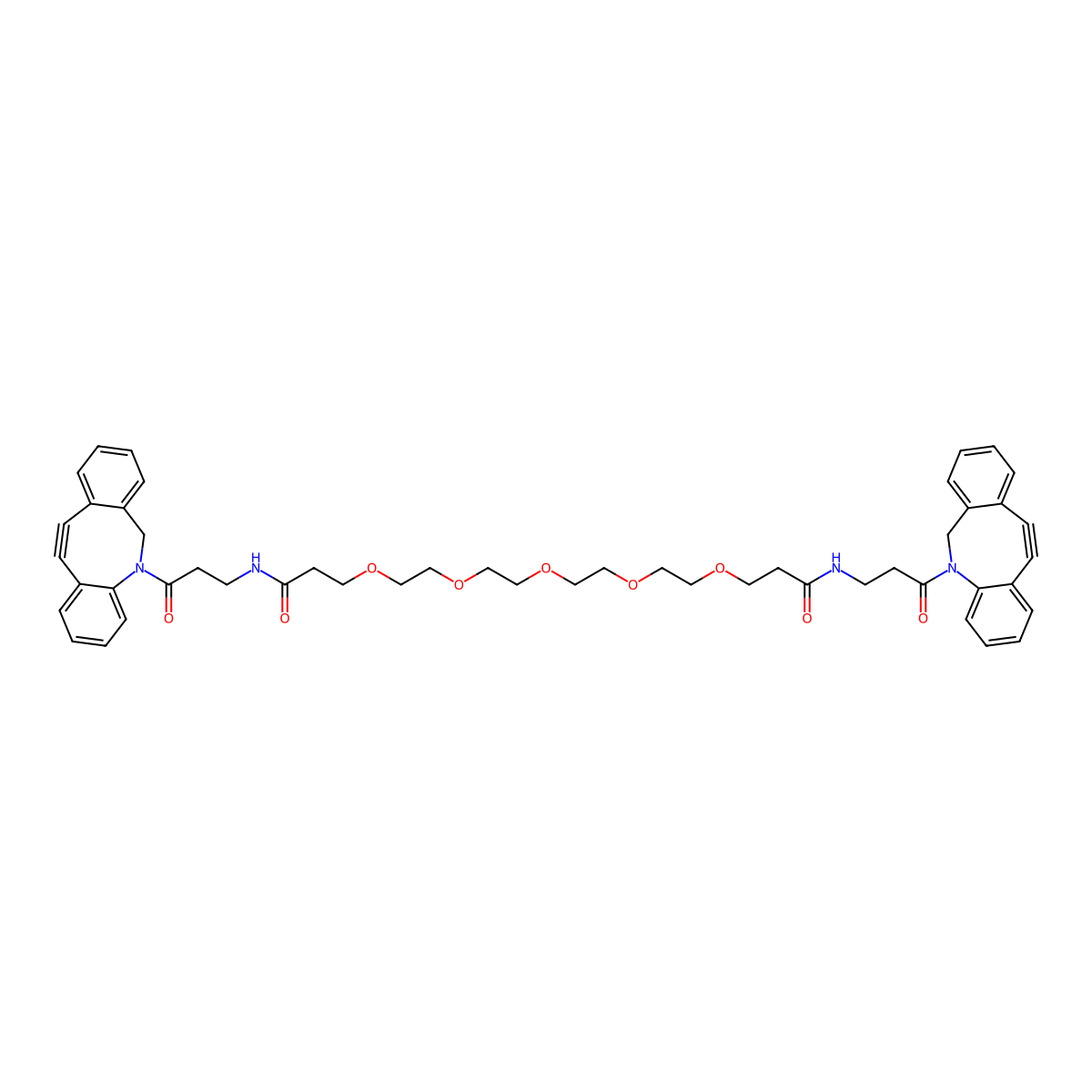 Dbco-peg5-dbco molecular structure, CAS 2363130-04-3