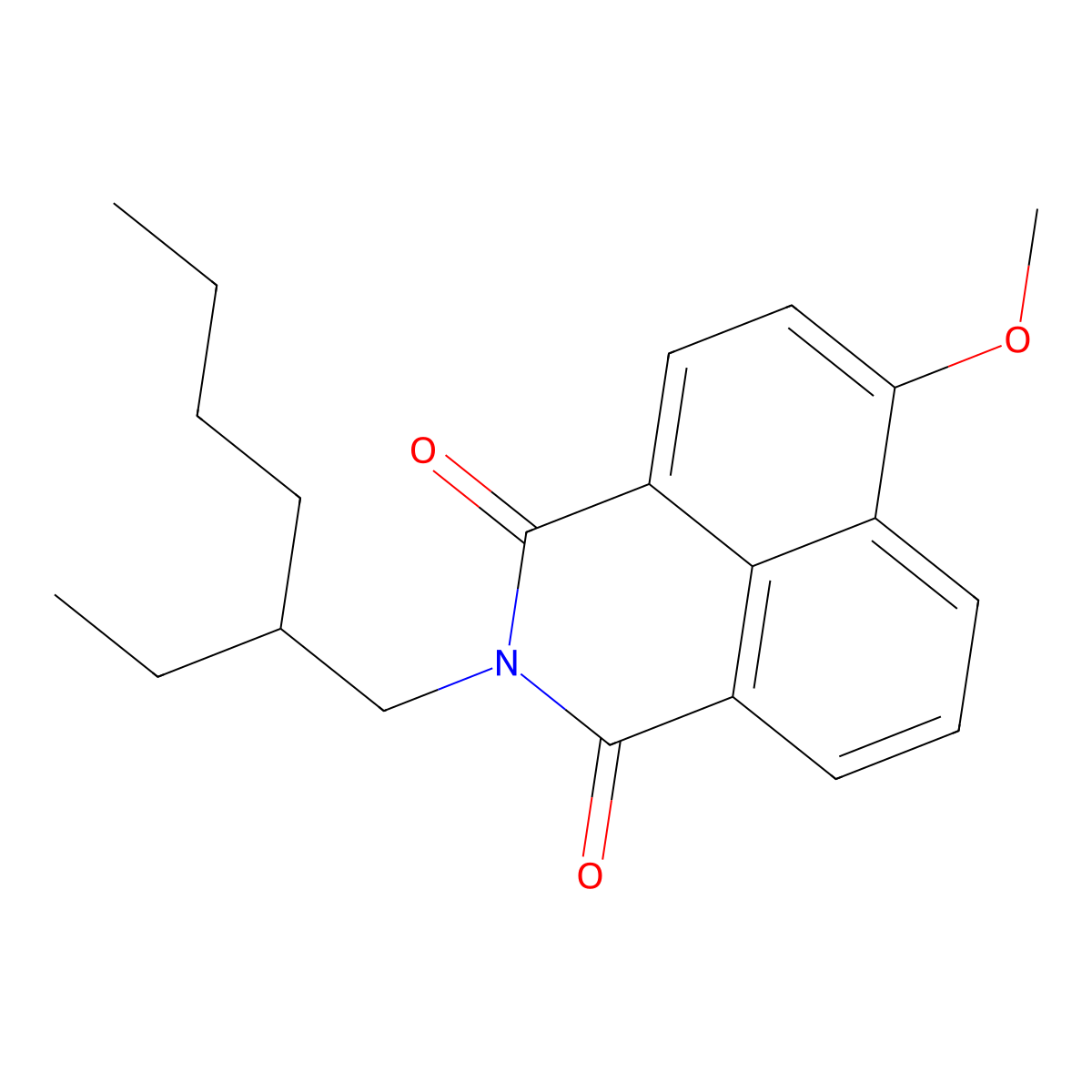 2-(2-ethylhexyl)-6-methoxy-1H-benzo[de]isoquinoline-1,3(2H)-dione molecular structure, CAS 2363160-69-2