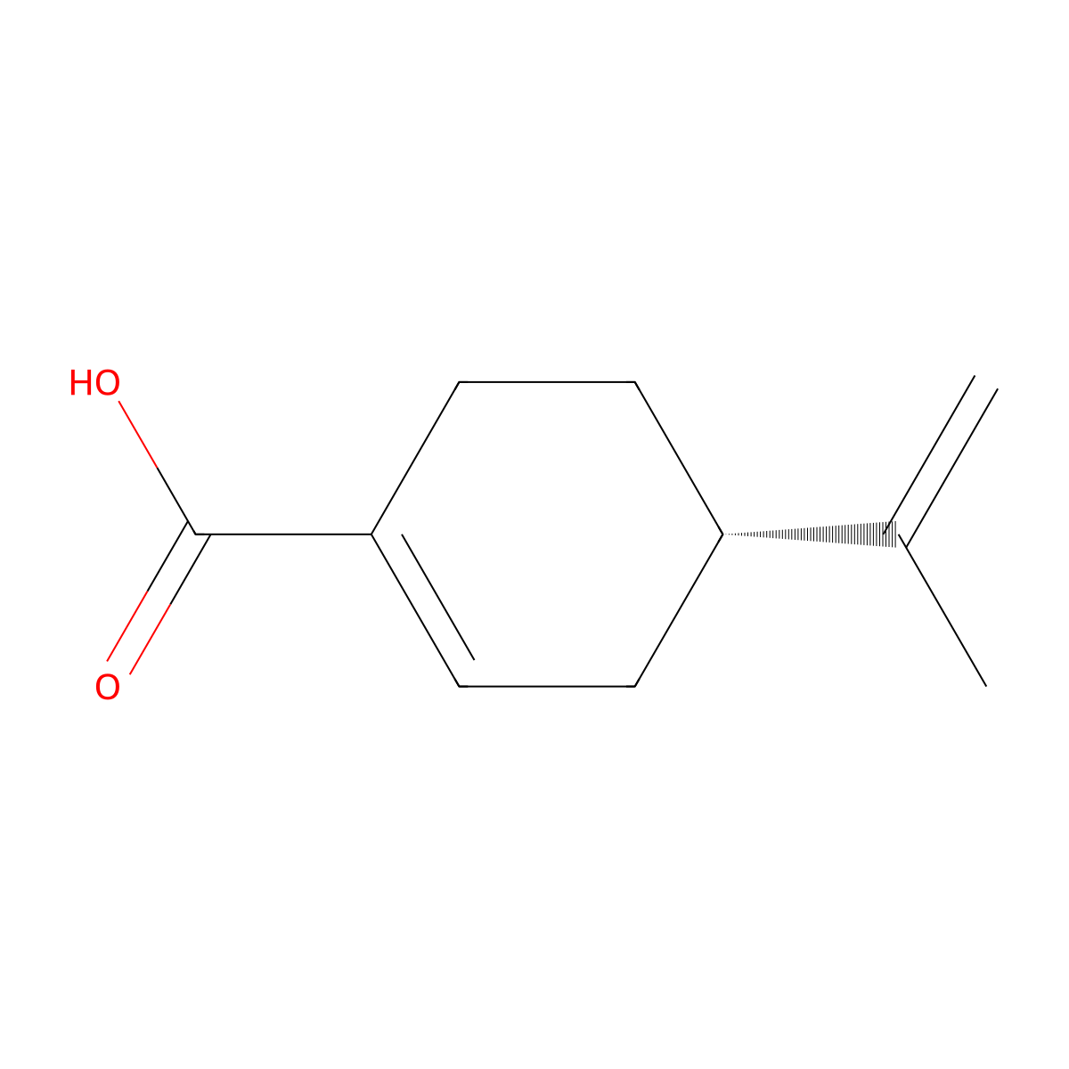 (S)-(-)-Perillic acid molecular structure, CAS 23635-14-5