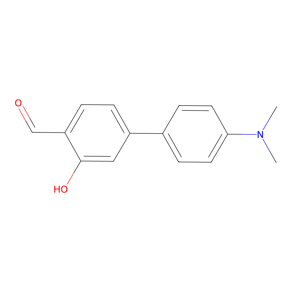 4'-(Dimethylamino)-3-hydroxy-[1,1'-biphenyl]-4-carbaldehyde molecular structure, CAS 2363714-02-5