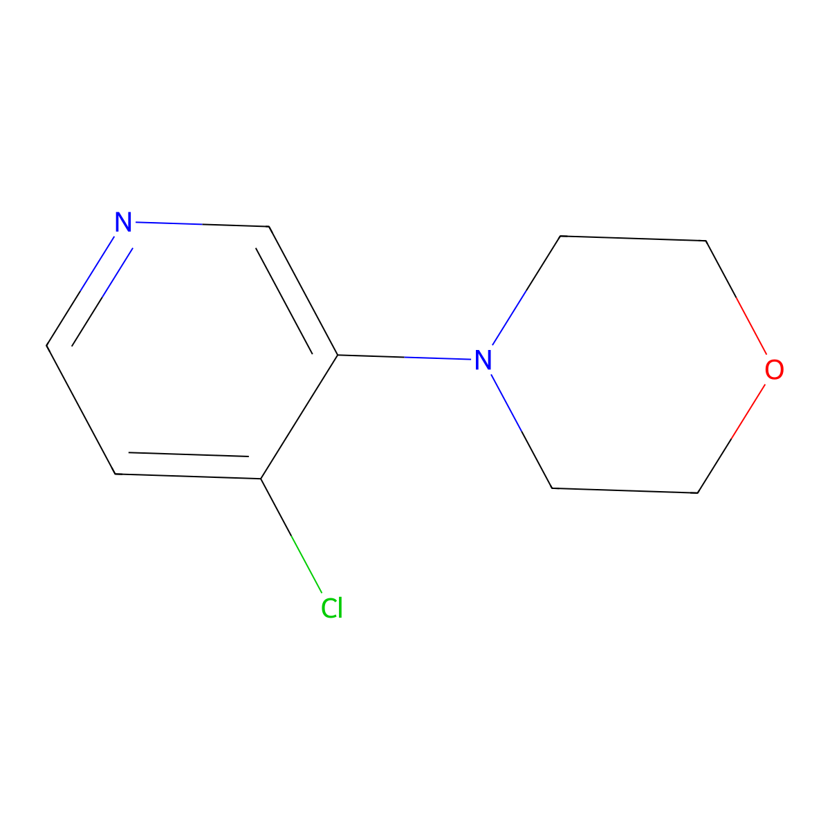 4-(4-Chloropyridin-3-yl)morpholine molecular structure, CAS 2363768-83-4