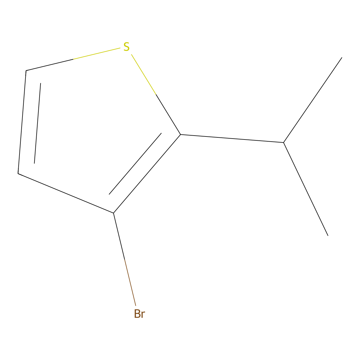 3-Bromo-2-isopropylthiophene molecular structure, CAS 2363782-33-4