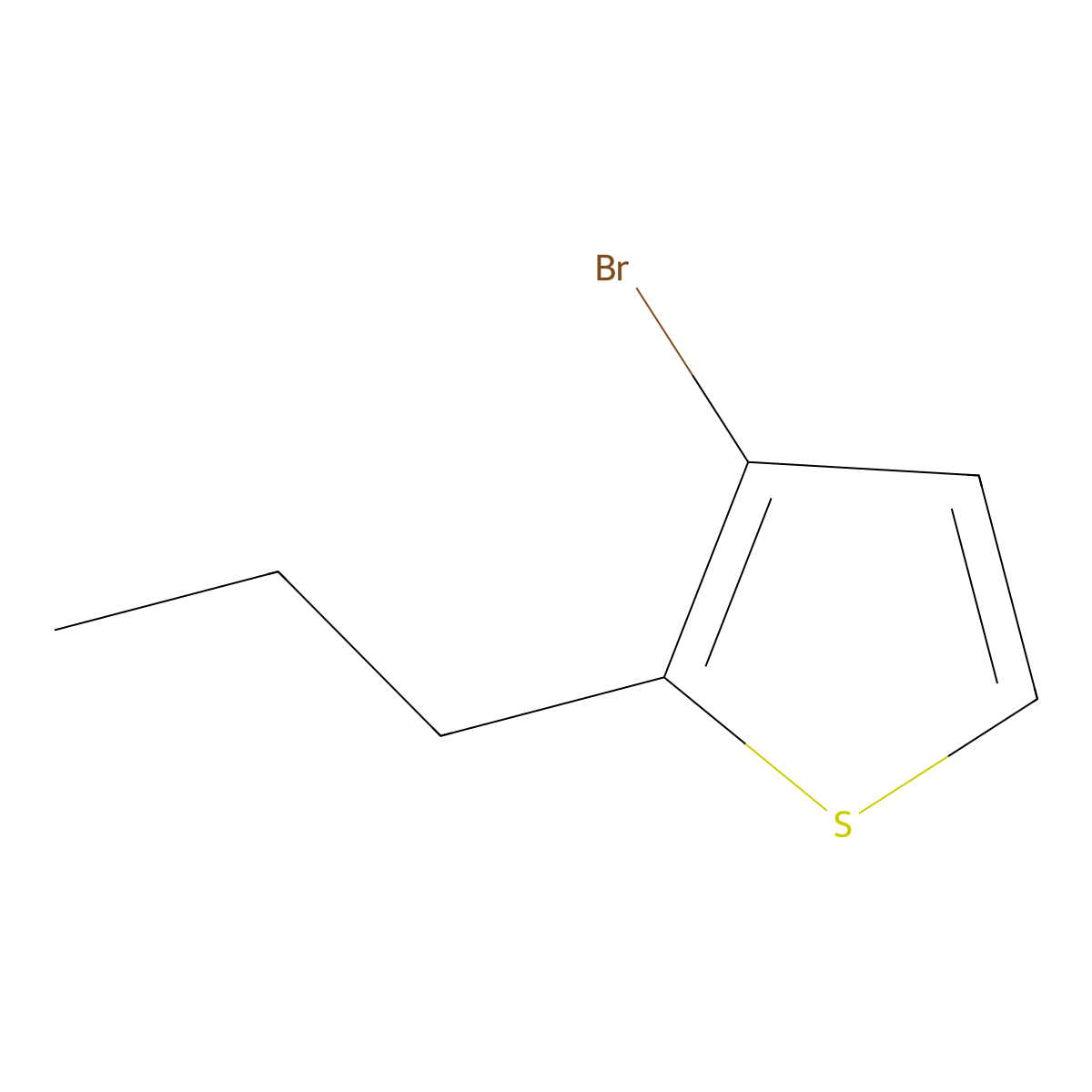 3-Bromo-2-propylthiophene molecular structure, CAS 2363785-74-2