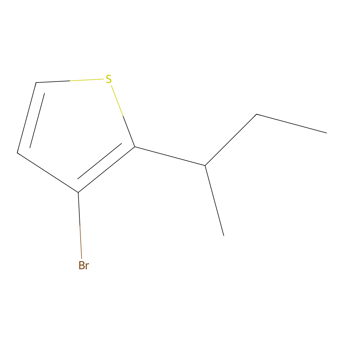 3-Bromo-2-(sec-butyl)thiophene molecular structure, CAS 2363787-40-8