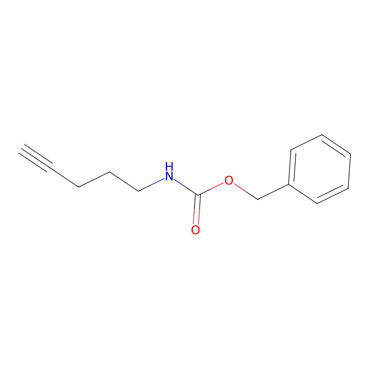 4-Pentynylcarbamic acid benzyl ester molecular structure, CAS 236394-24-4