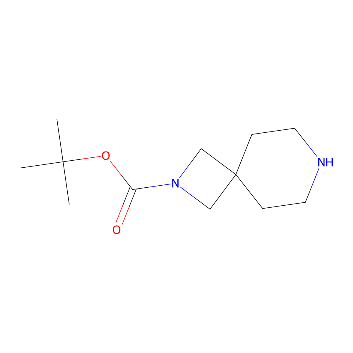 tert-Butyl 2,7-diazaspiro[3.5]nonane-2-carboxylate molecular structure, CAS 236406-55-6