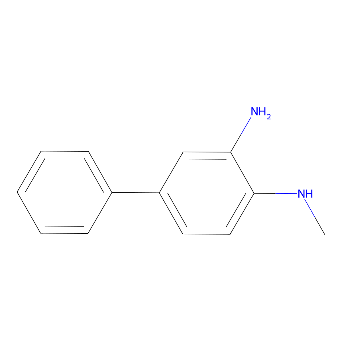 2-amino-4-phenyl-N-methyl-aniline molecular structure, CAS 236417-77-9