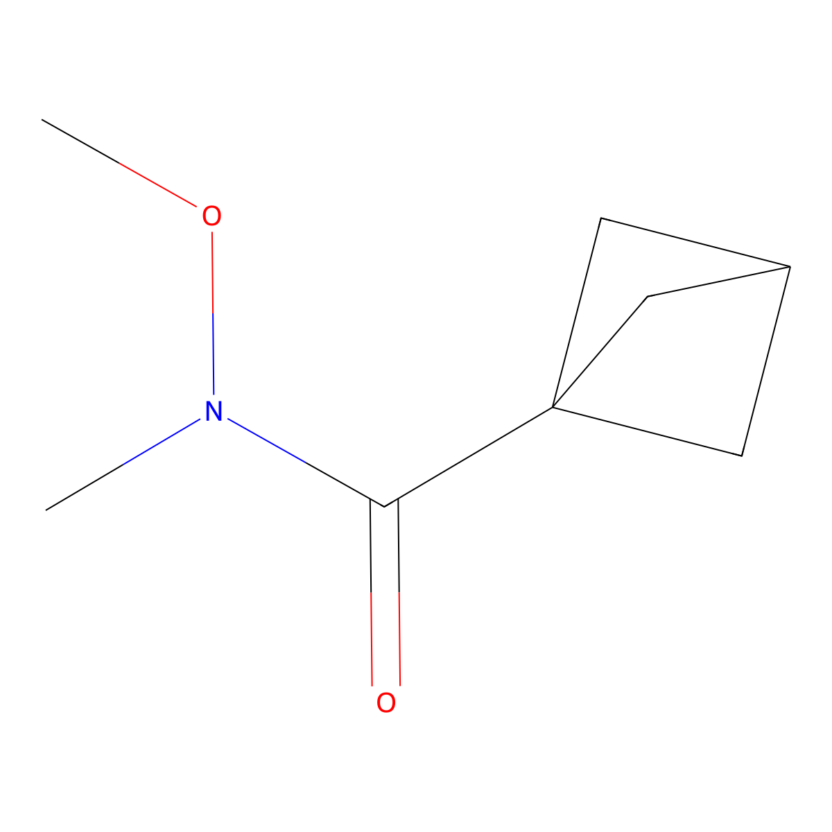N-Methoxy-N-methylbicyclo[1.1.1]pentane-1-carboxamide molecular structure, CAS 2364505-14-4