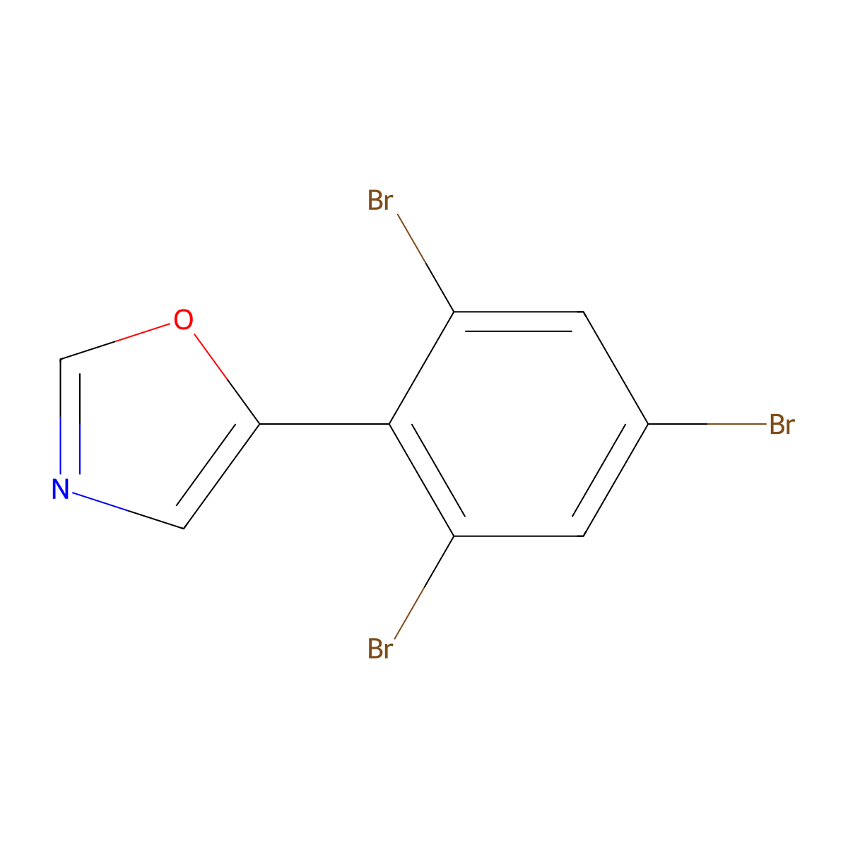 5-(2,4,6-Tribromophenyl)oxazole molecular structure, CAS 2364584-82-5