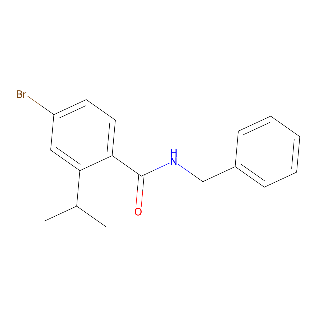 N-Benzyl-4-bromo-2-isopropylbenzamide molecular structure, CAS 2364585-12-4
