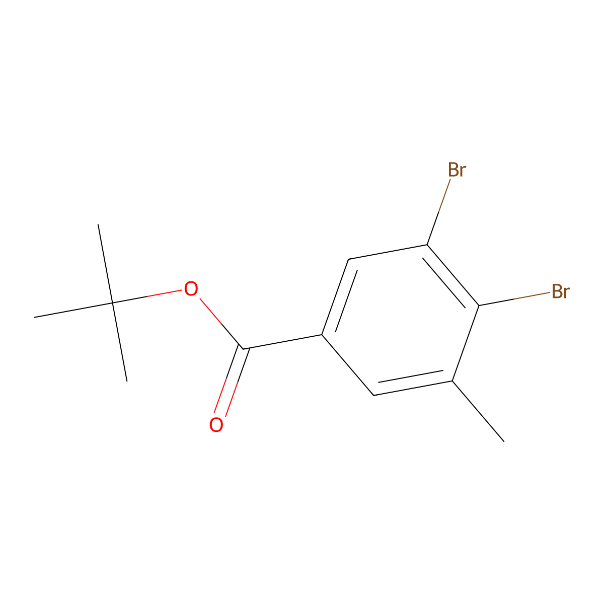 tert-Butyl 3,4-dibromo-5-methylbenzoate molecular structure, CAS 2364585-17-9