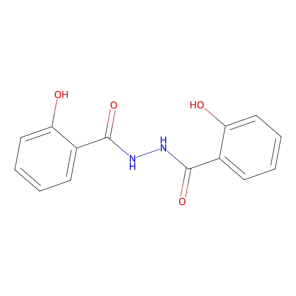 2-Hydroxybenzoic acid 2-(2-hydroxybenzoyl)hydrazide molecular structure, CAS 23647-78-1