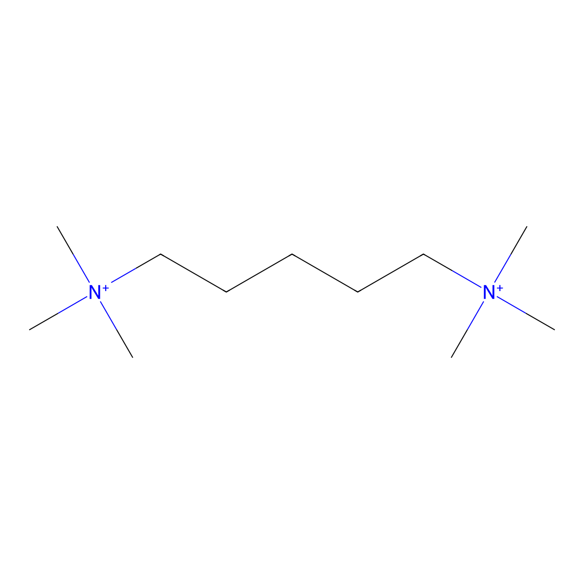Pentamethonium molecular structure, CAS 2365-25-5